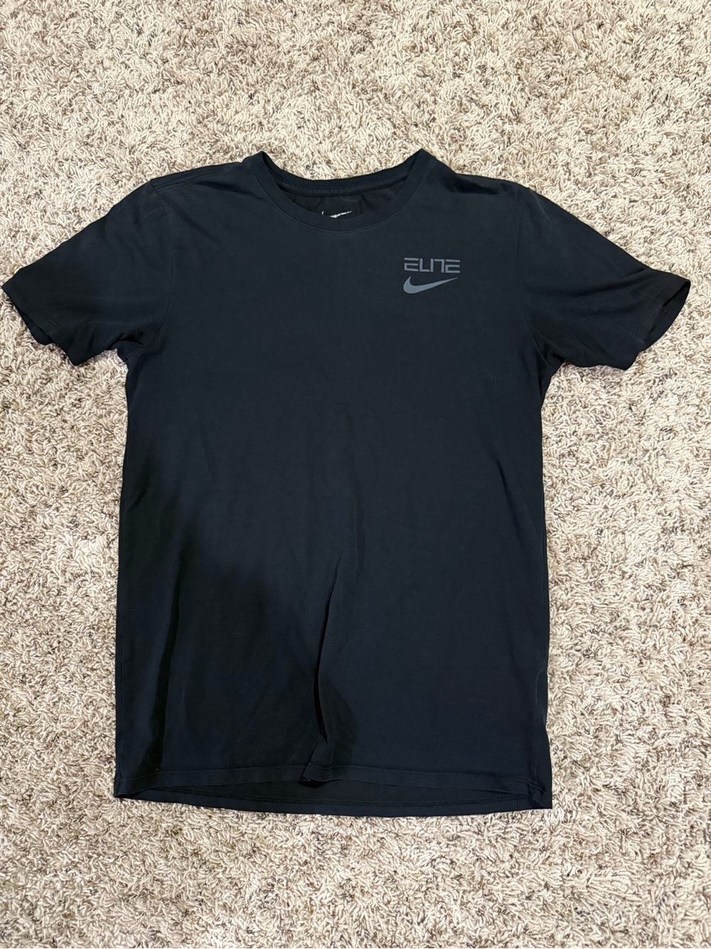 Nike Elite Men's Short Sleeve Black Performance Tee